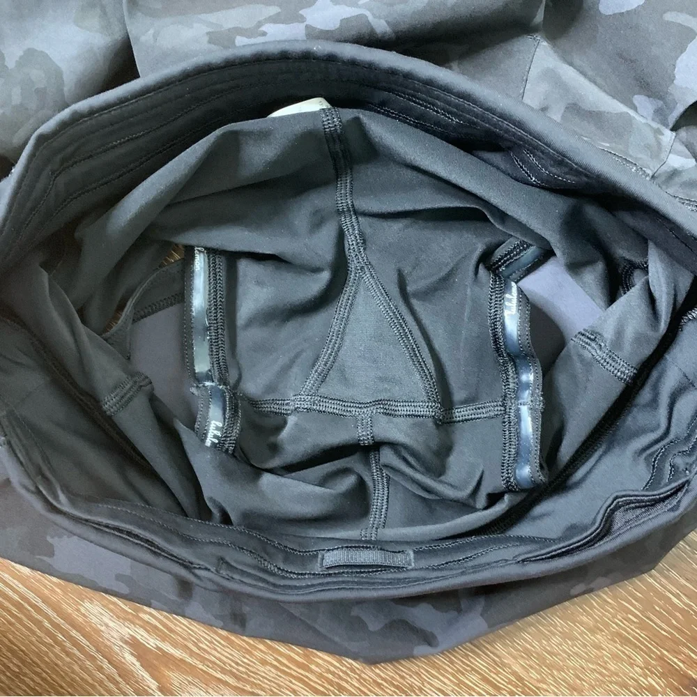 Lululemon womens pace rival skirt incognito multi gray black 4Tall